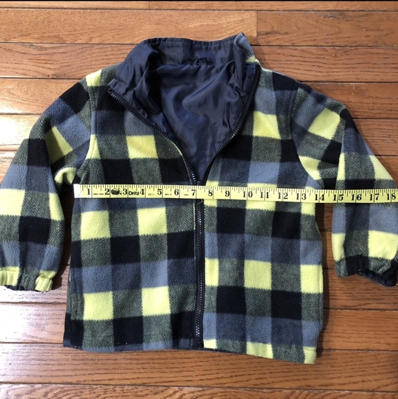 Lot of 2 Toddler Boys Jackets Faded Glory Fleece Reversible ZeroXposur Hooded 4T - Picture 2 of 11